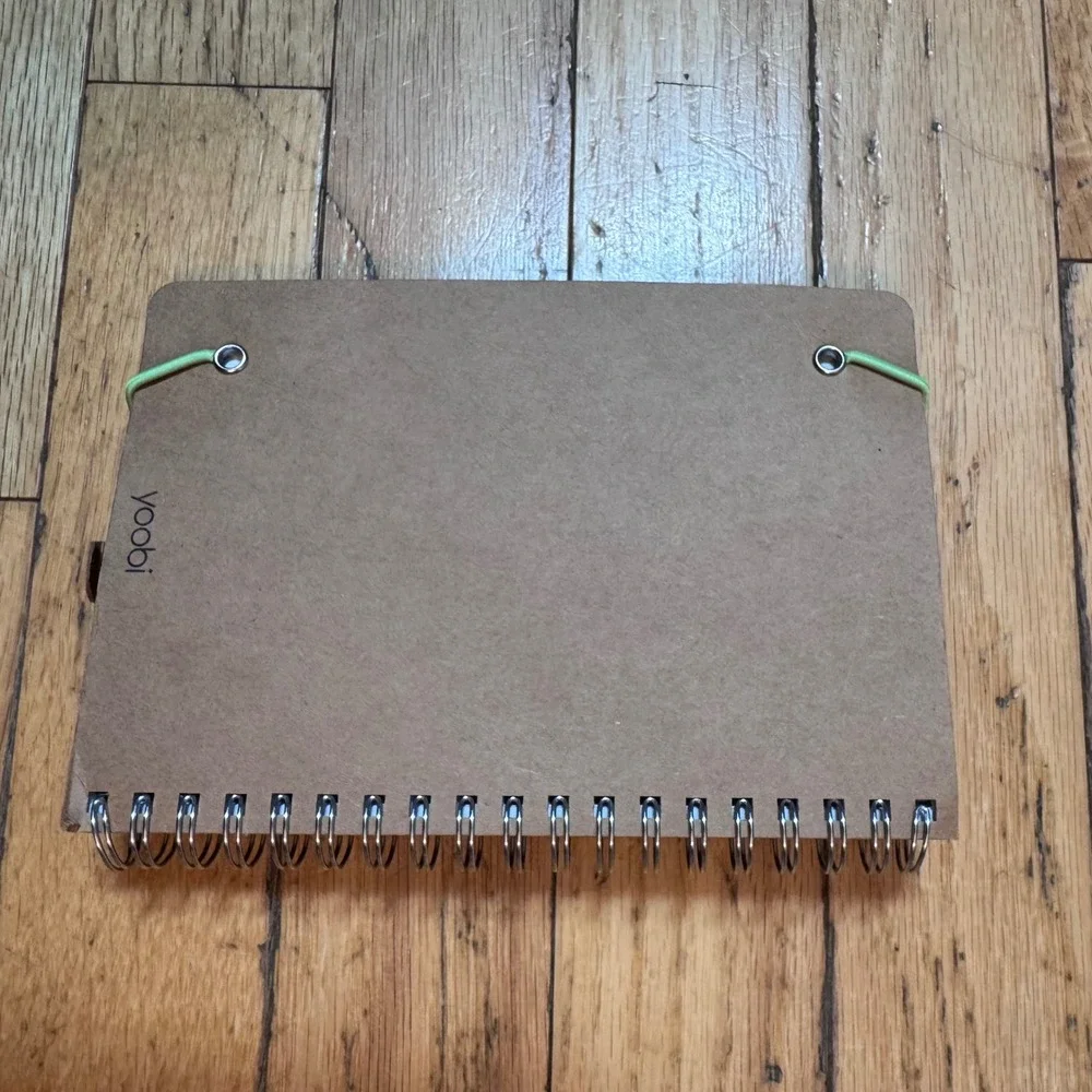 Yoobi Evolve Notebook and Pen Set Recycled Paper Lime Green 2 Pack‎